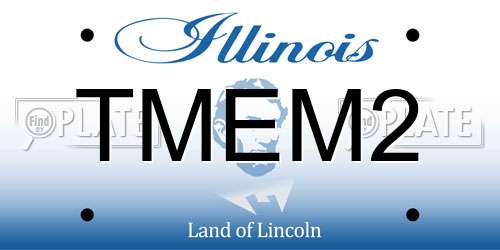 TMEM2 Illinois License Plate