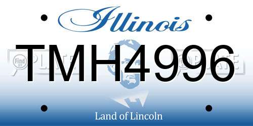 TMH4996 Illinois License Plate