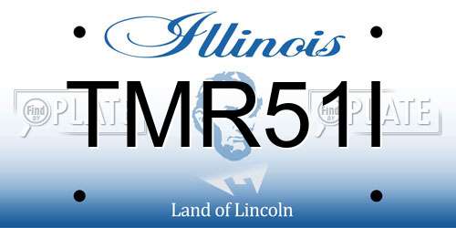 TMR51I Illinois License Plate