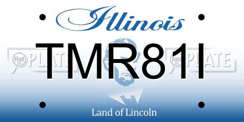 TMR81I Illinois License Plate
