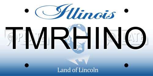TMRHINO Illinois License Plate