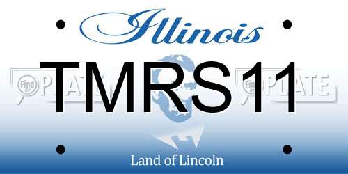 TMRS11 Illinois License Plate