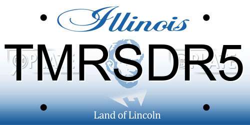 TMRSDR5 Illinois License Plate