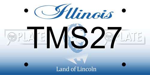 TMS27 Illinois License Plate