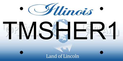 TMSHER1 Illinois License Plate