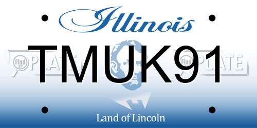 TMUK91 Illinois License Plate