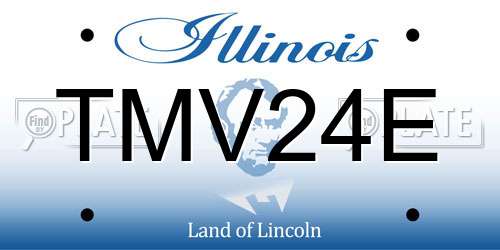 TMV24E Illinois License Plate