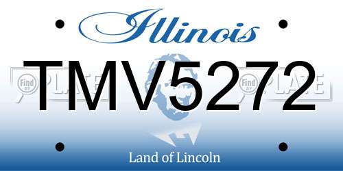 TMV5272 Illinois License Plate