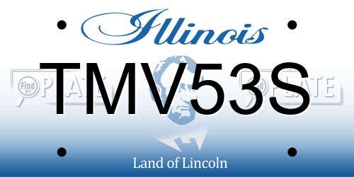 TMV53S Illinois License Plate