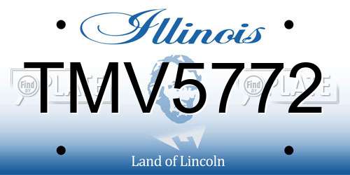 TMV5772 Illinois License Plate