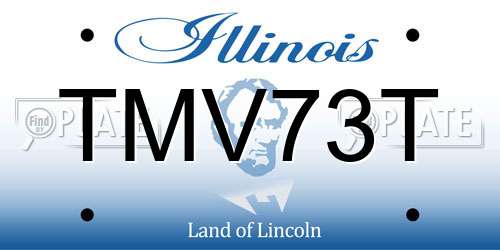 TMV73T Illinois License Plate