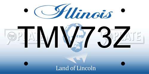 TMV73Z Illinois License Plate