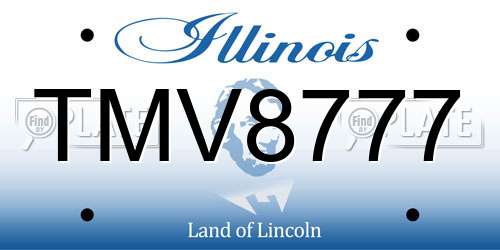 TMV8777 Illinois License Plate