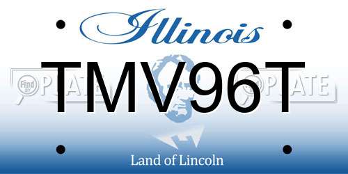 TMV96T Illinois License Plate