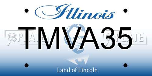 TMVA35 Illinois License Plate