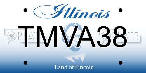 TMVA38 Illinois License Plate