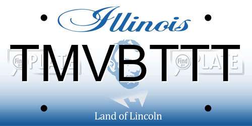 TMVBTTT Illinois License Plate