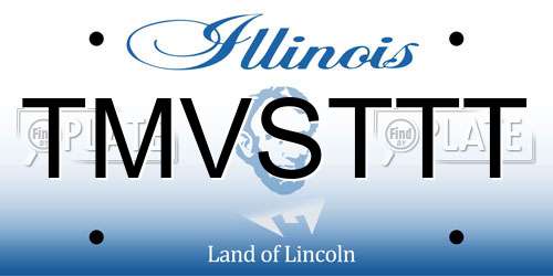 TMVSTTT Illinois License Plate