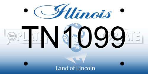TN1099 Illinois License Plate