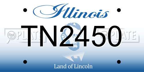 TN2450 Illinois License Plate
