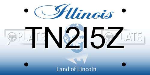 TN2I5Z Illinois License Plate