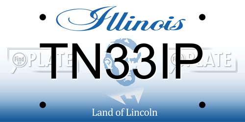 TN33IP Illinois License Plate