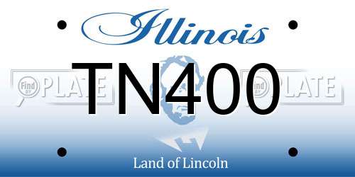 TN400 Illinois License Plate