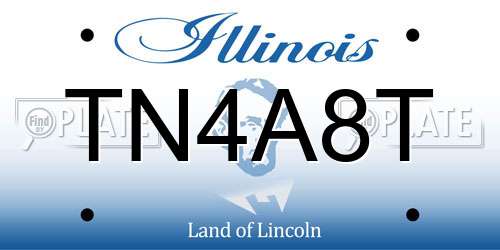TN4A8T Illinois License Plate