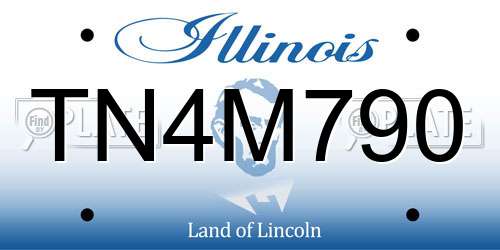 TN4M790 Illinois License Plate