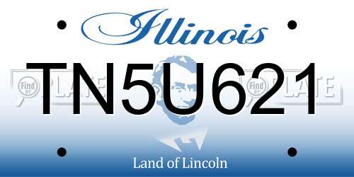 TN5U621 Illinois License Plate