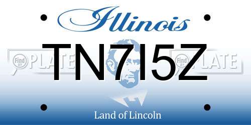 TN7I5Z Illinois License Plate
