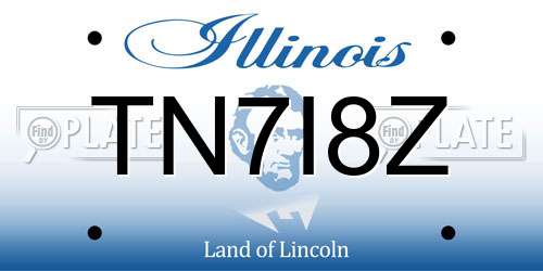 TN7I8Z Illinois License Plate