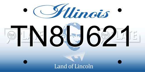 TN8U621 Illinois License Plate