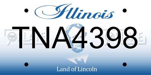 TNA4398 Illinois License Plate
