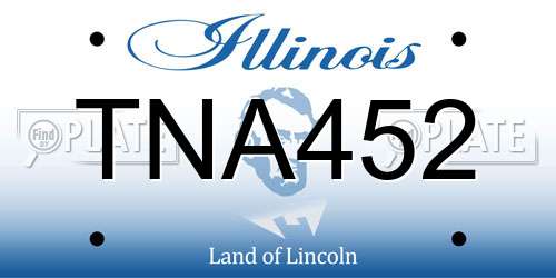 TNA452 Illinois License Plate