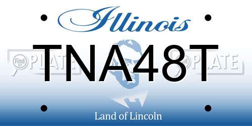 TNA48T Illinois License Plate