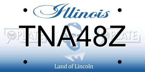 TNA48Z Illinois License Plate
