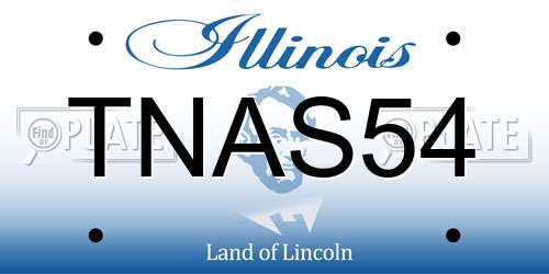 TNAS54 Illinois License Plate