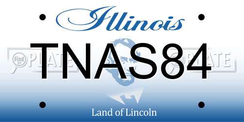 TNAS84 Illinois License Plate