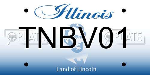TNBV01 Illinois License Plate