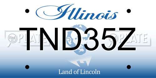 TND35Z Illinois License Plate
