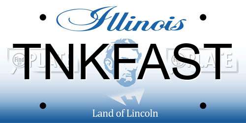 TNKFAST Illinois License Plate