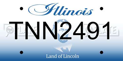 TNN2491 Illinois License Plate