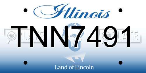 TNN7491 Illinois License Plate