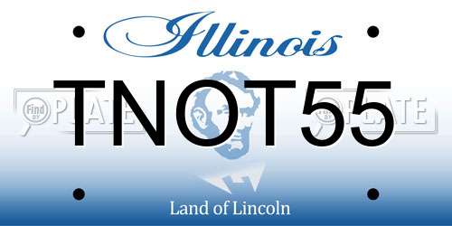 TNOT55 Illinois License Plate