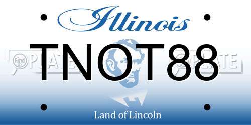TNOT88 Illinois License Plate