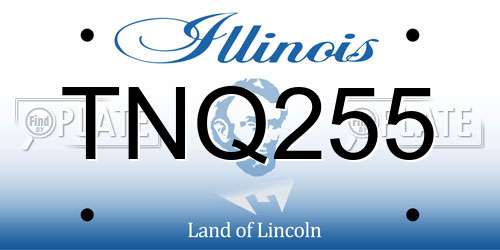 TNQ255 Illinois License Plate