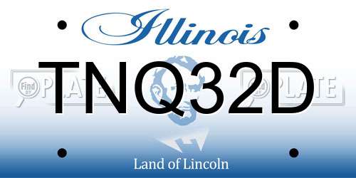 TNQ32D Illinois License Plate