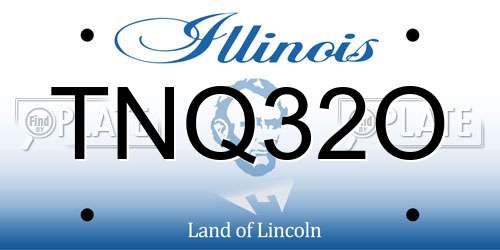 TNQ32O Illinois License Plate