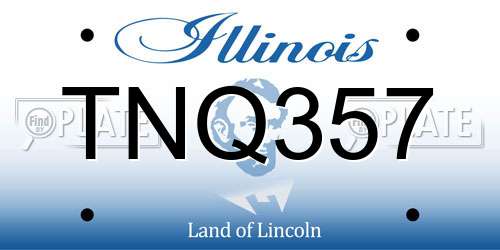 TNQ357 Illinois License Plate